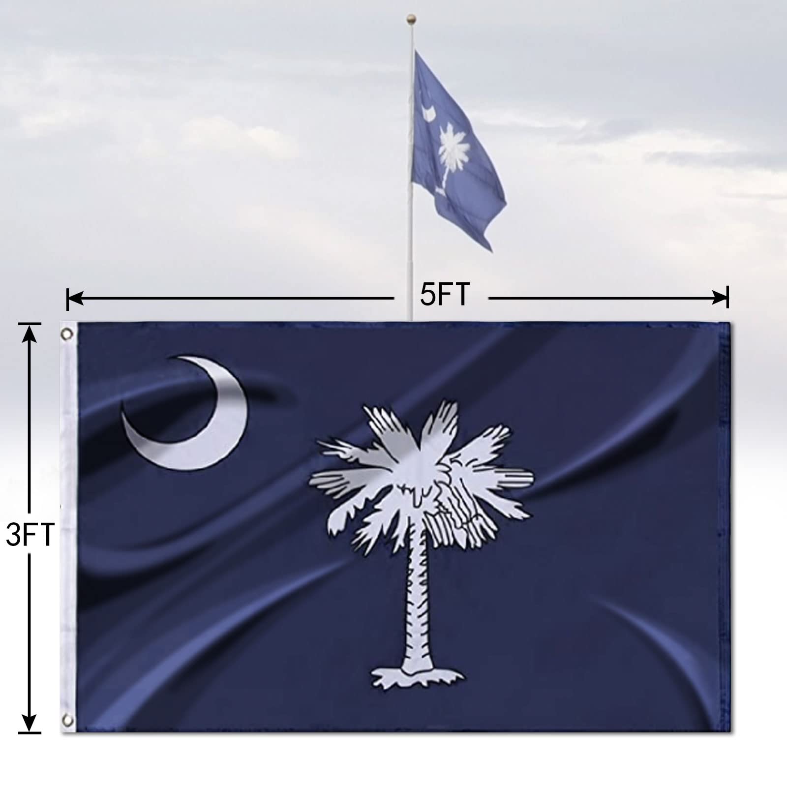Flagburg recyclable materials indicate eco-friendly flag design