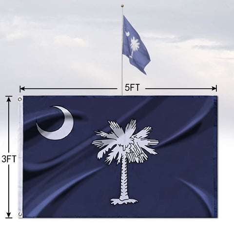 Flagburg recyclable materials indicate eco-friendly flag design