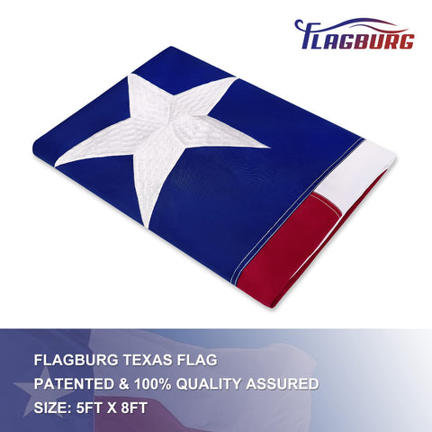 Flagburg sewn stripes detail shows reinforced stitching for durability.