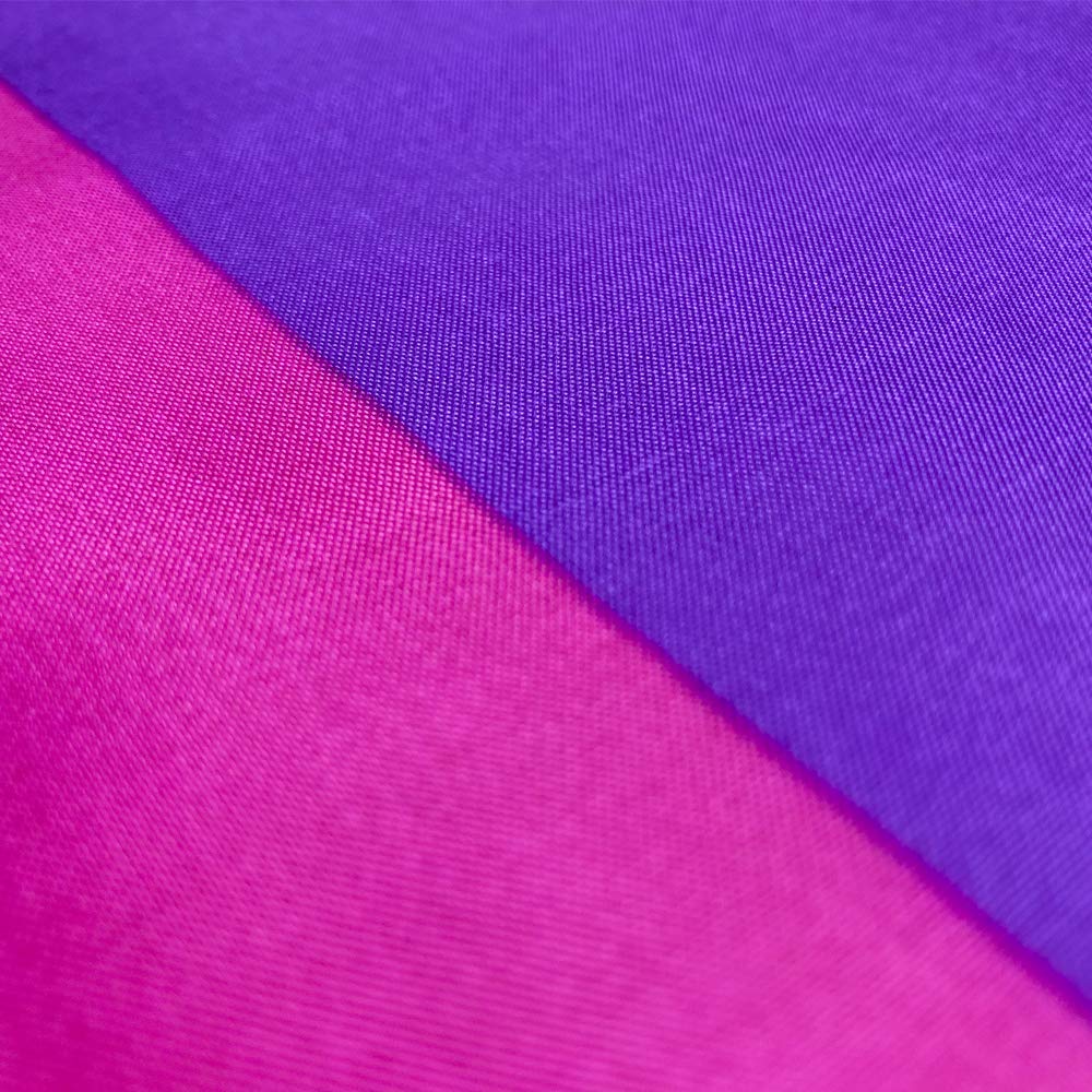 FLAGLINK Bisexual Pride Flag header with brass grommets for secure mounting