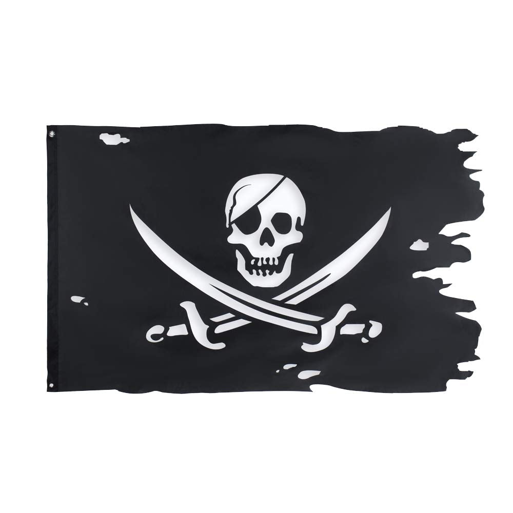FLAGLINK Jack Rackham flag 3x4-8ft for striking outdoor pirate decor