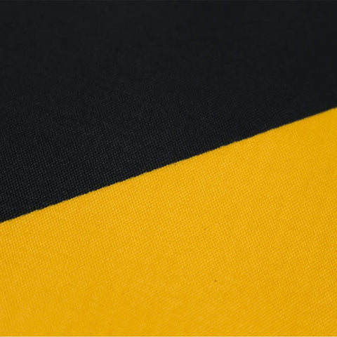 Flaglink flag with double-stitched edges for lasting outdoor use.