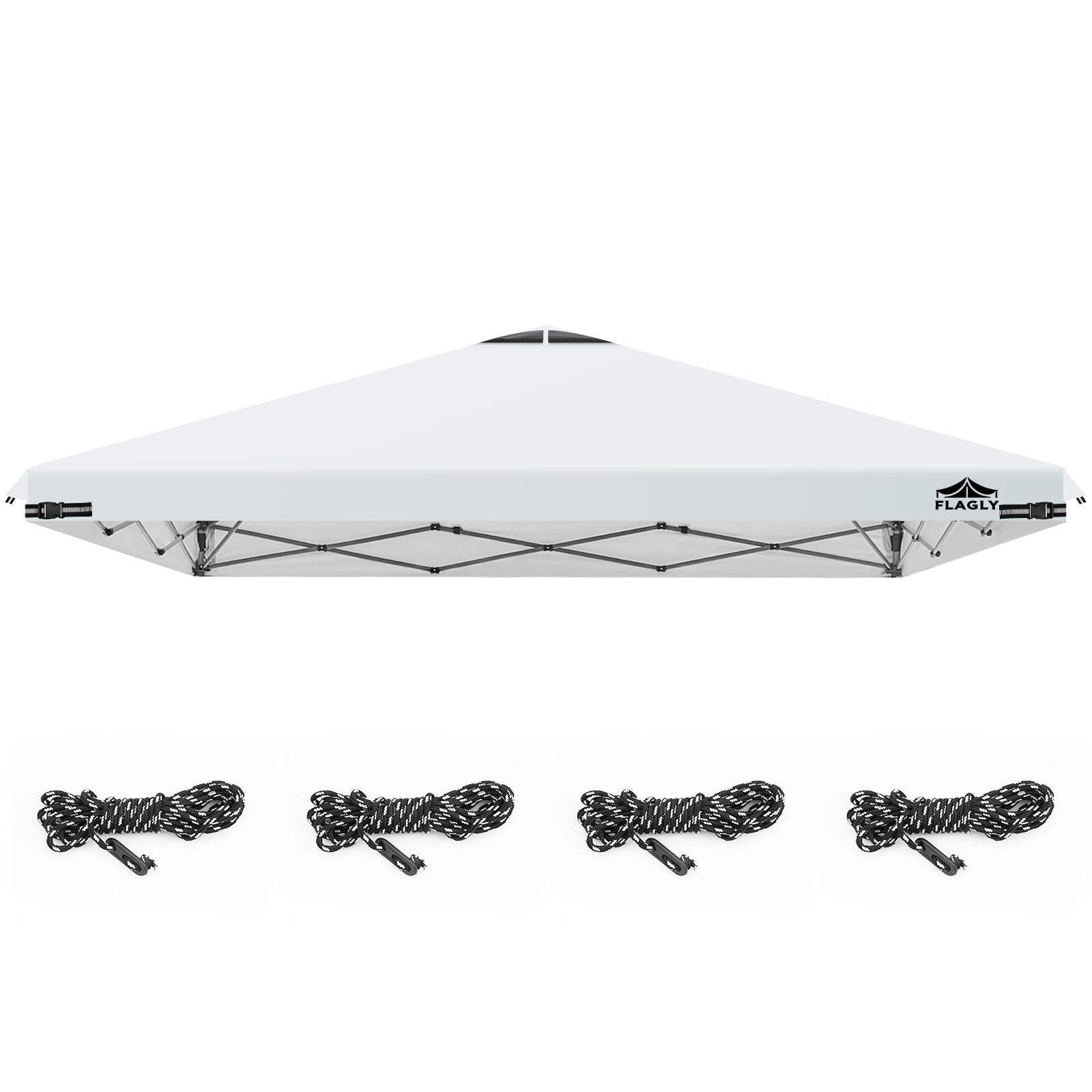 FLAGLY 10x10 replacement canopy top with air vent delivers cooler shade at outdoor events