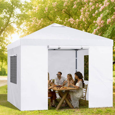 FLAGLY 4-panel enclosure set offers adaptable shade, entry, and privacy options.