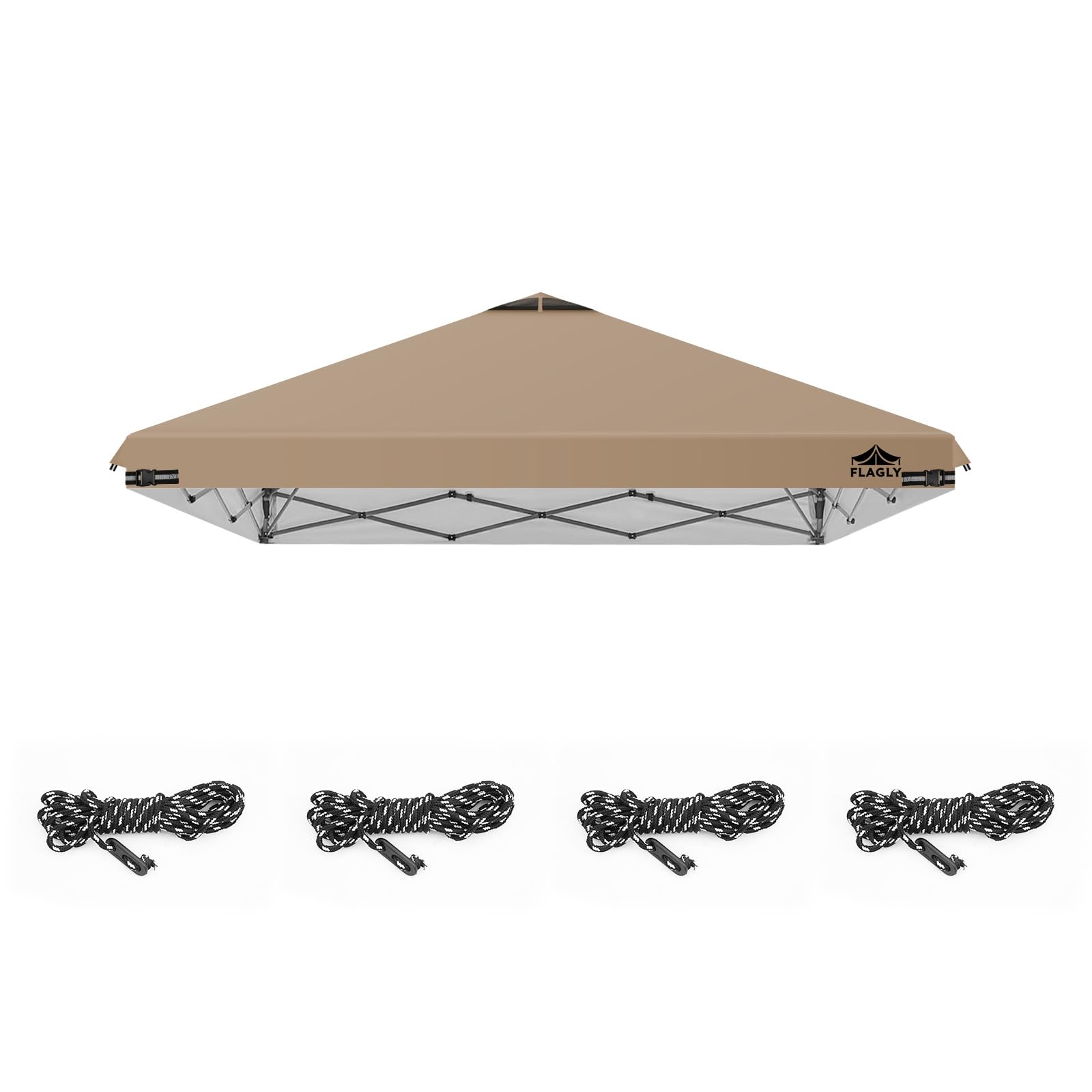 Flagly 8x8 replacement canopy top with air vents for better airflow during events.