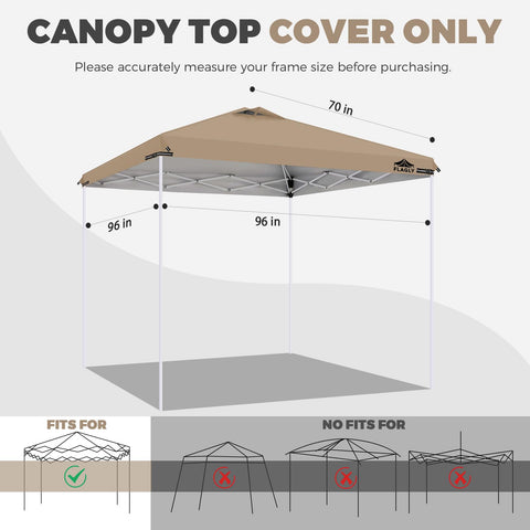 Flagly waterproof canopy top with UV protection for outdoor use.