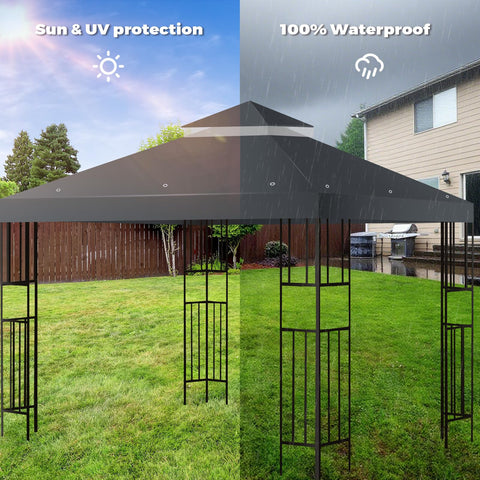 FLAGLY mesh between layers allows wind and smoke to pass for comfortable outdoor use.