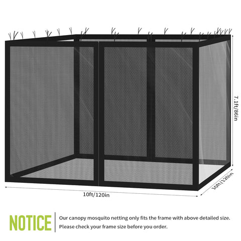 FLAGLY netting with smooth zipper doors for easy guest access