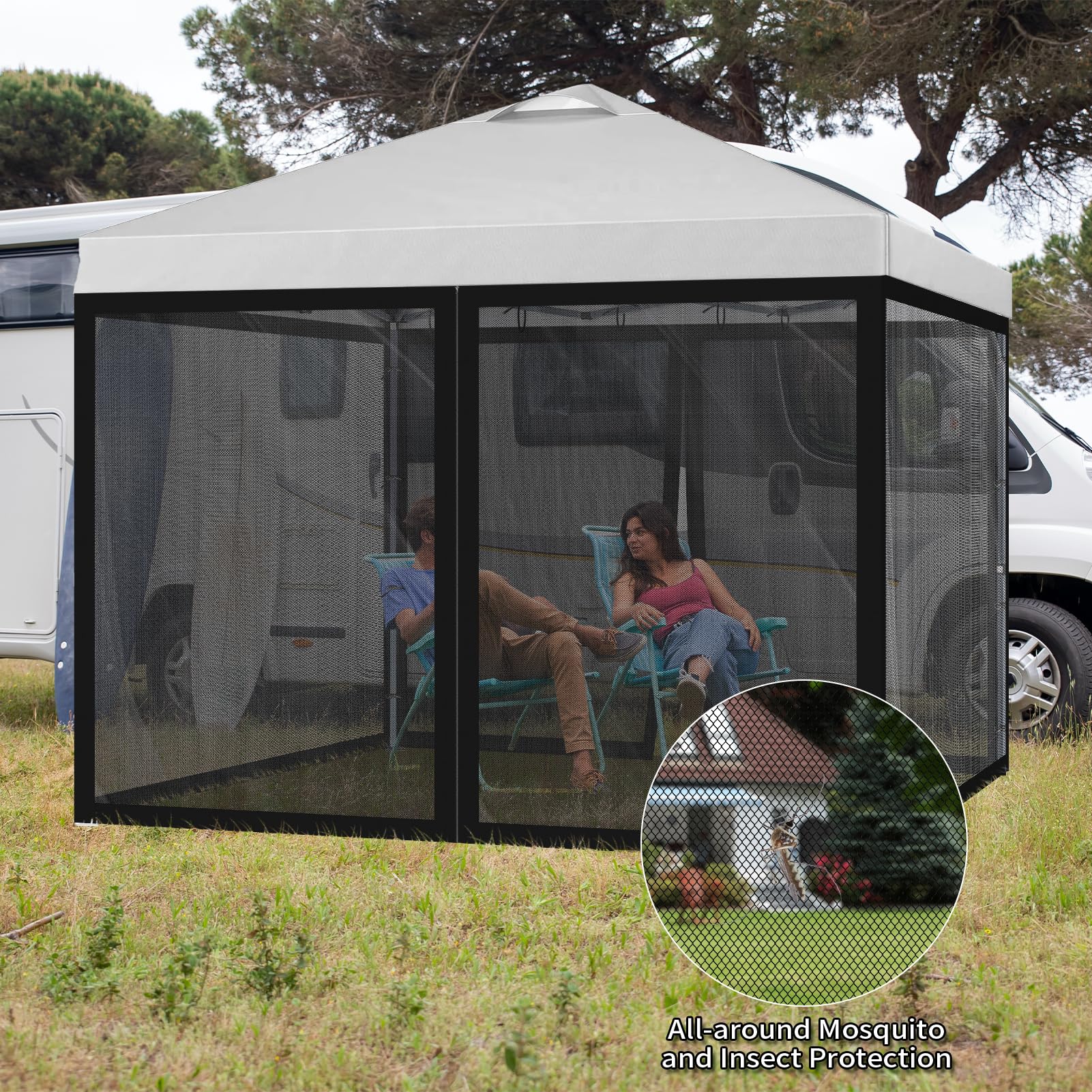 FLAGLY ideal for patio and backyard gatherings with insect-free comfort