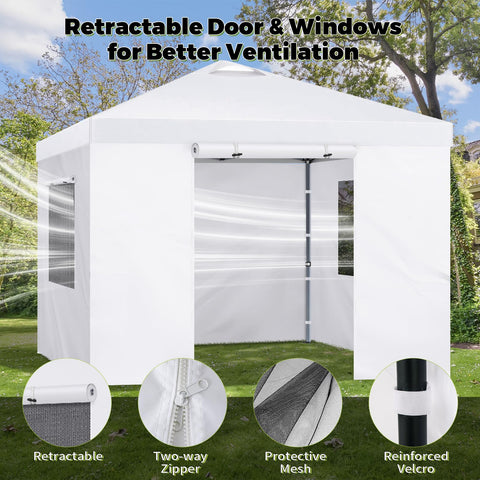 FLAGLY universal-fit 10x10 canopy wall, fits most straight-leg frames.