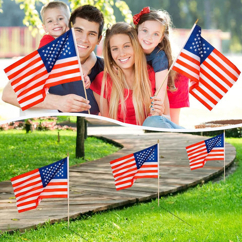 Flagmesage outdoor decor for Independence Day and 250th anniversary celebrations