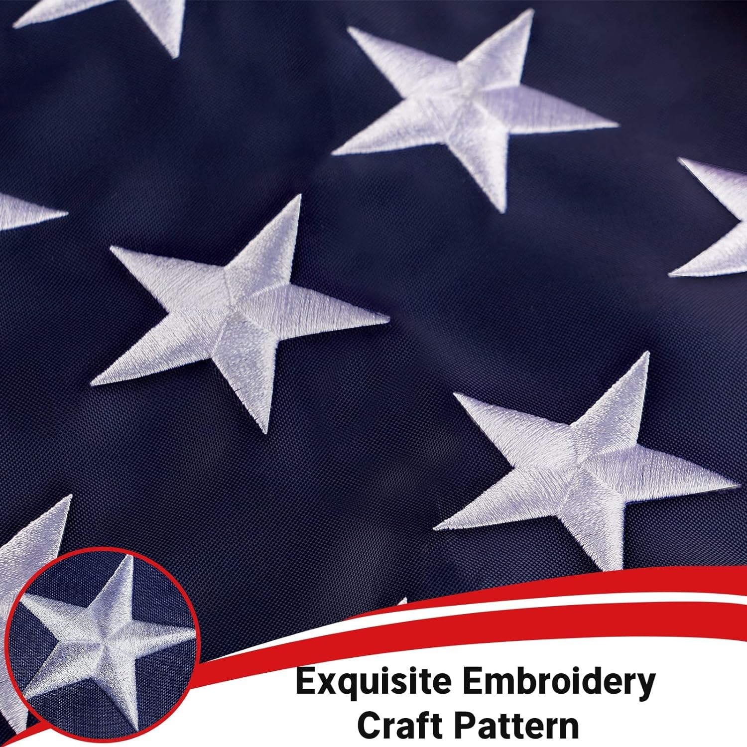Flagolden heavy-duty brass grommets for secure mounting in windy weather.