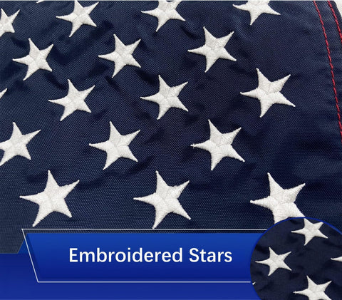 FLAGPARK heavy-duty nylon flag for marine outdoor durability.