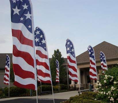 Flags Importer easy-to-install spike offers wind resistance and quick setup.