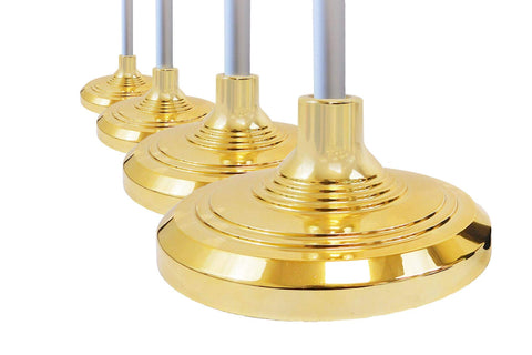 Gold Base compatible with 8ft and 10ft Flags Importer poles and accessories.
