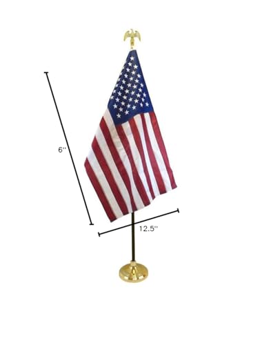 Durable plastic Gold Base with gold finish enhances premium presentation.