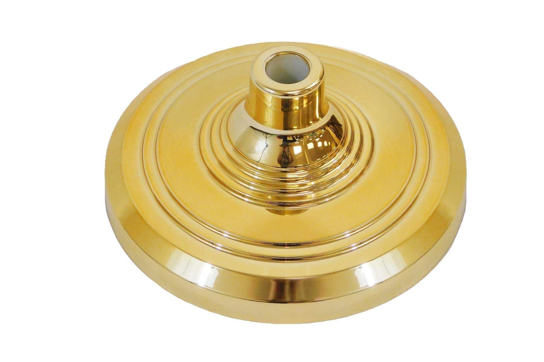 Flags Importer Gold Base top view showing the glossy faux gold finish.