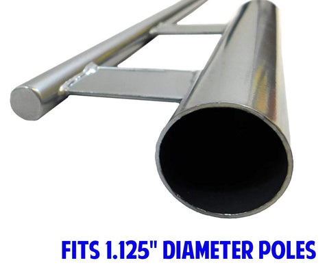 Flags Importer ground spike with 30in total length supports tall banners securely.