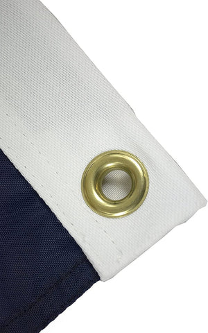 FlagSource Betsy Ross nylon flag is outdoor-ready, resistant to wind.