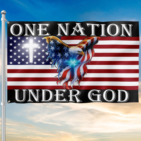 FLAGWIX 3x5 patriotic flag, double-sided canvas for outdoor display.