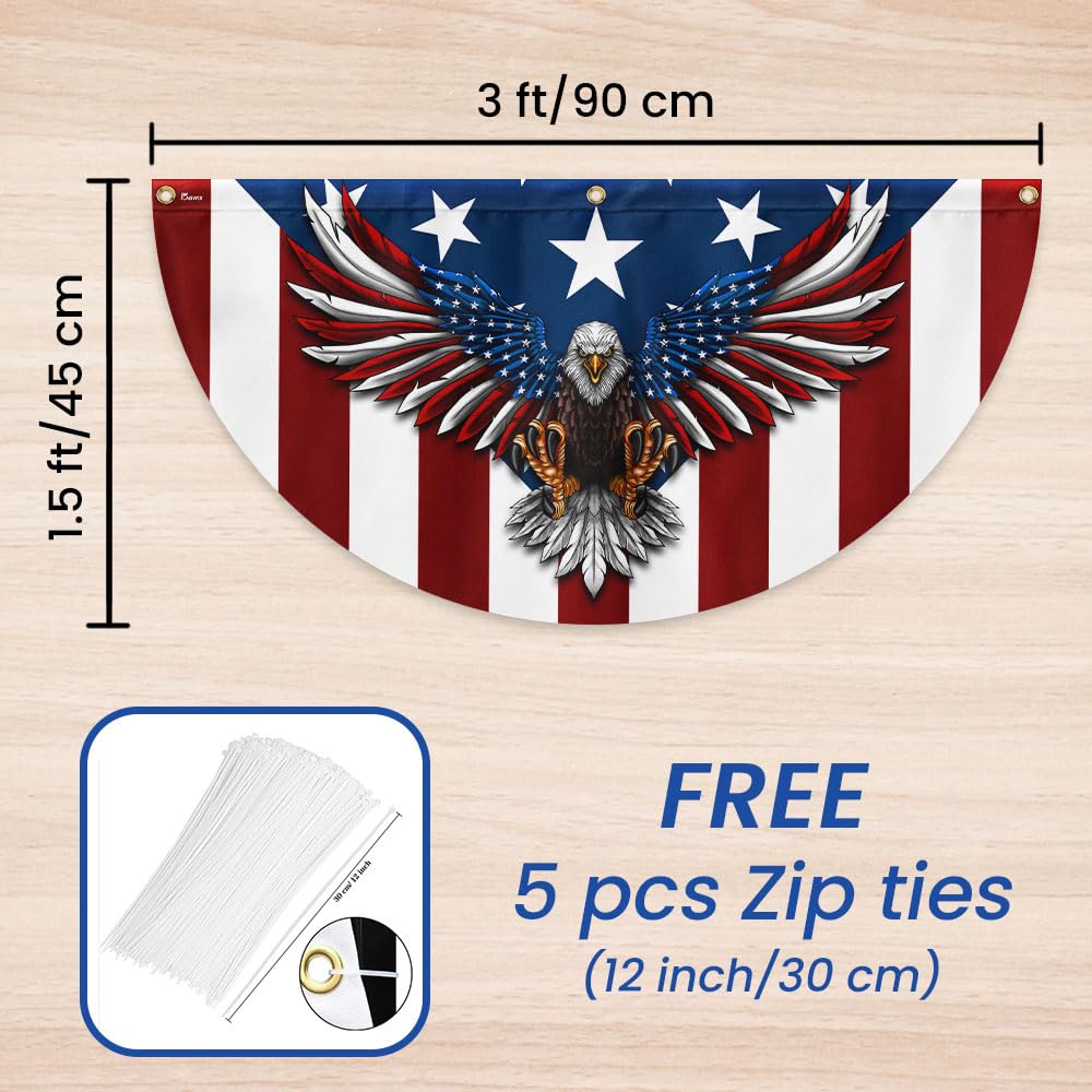 FLAGWIX Independence Day decor portrayal with bold colors.