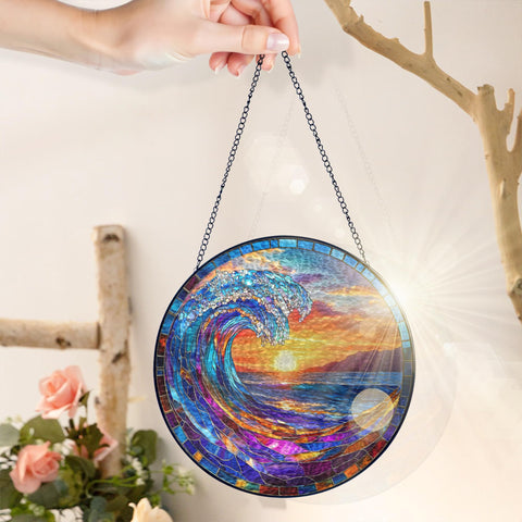 FLAGWIX beach sun catcher makes a thoughtful gift for homes.