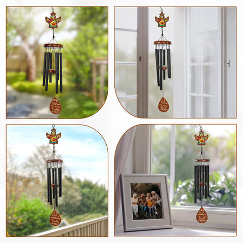 FLAGWIX double-layer suncatcher and wooden ornament brighten outdoor space