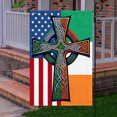 FLAGWIX double-sided St. Patrick's flag reads clearly from both sides