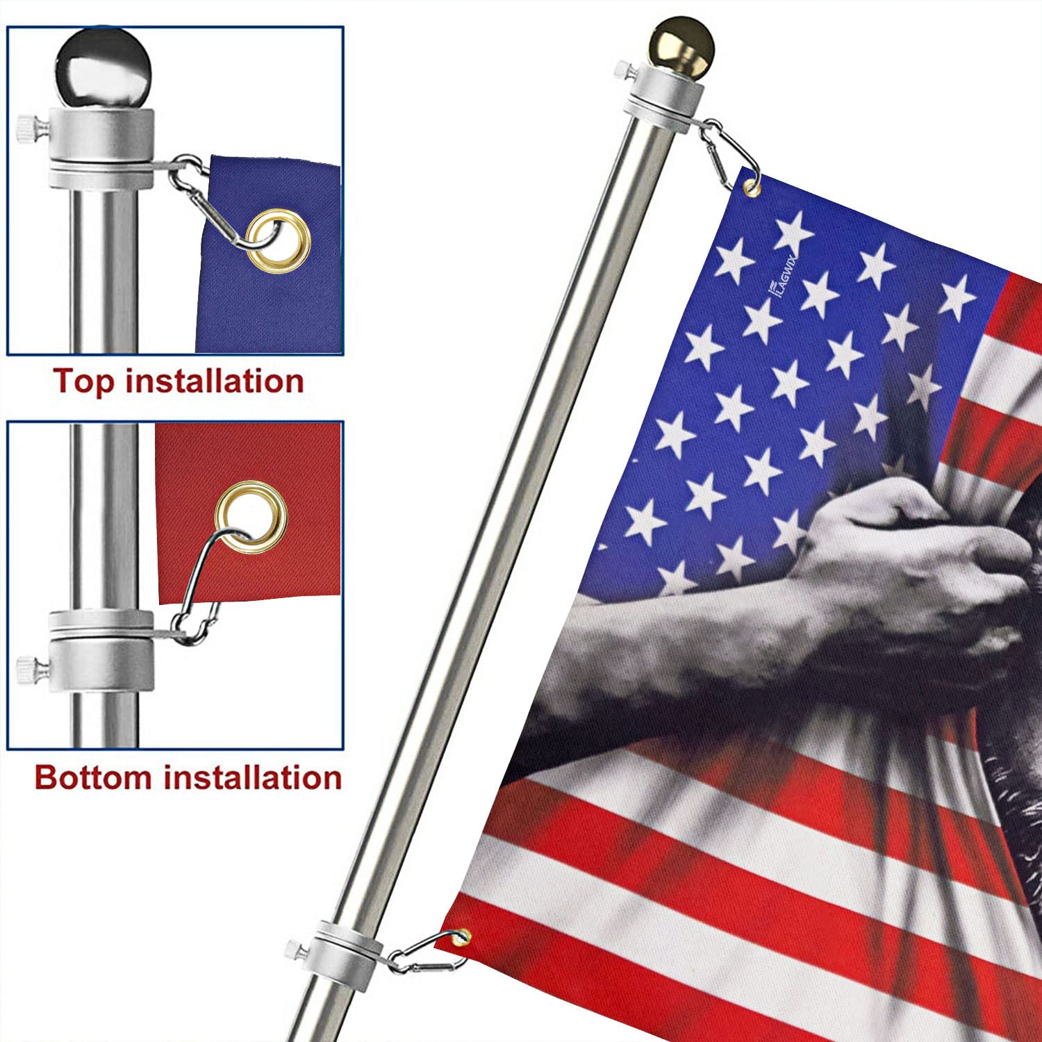FLAGWIX indoor-outdoor decor flag 3x5 complements porches, walls, and entryways.