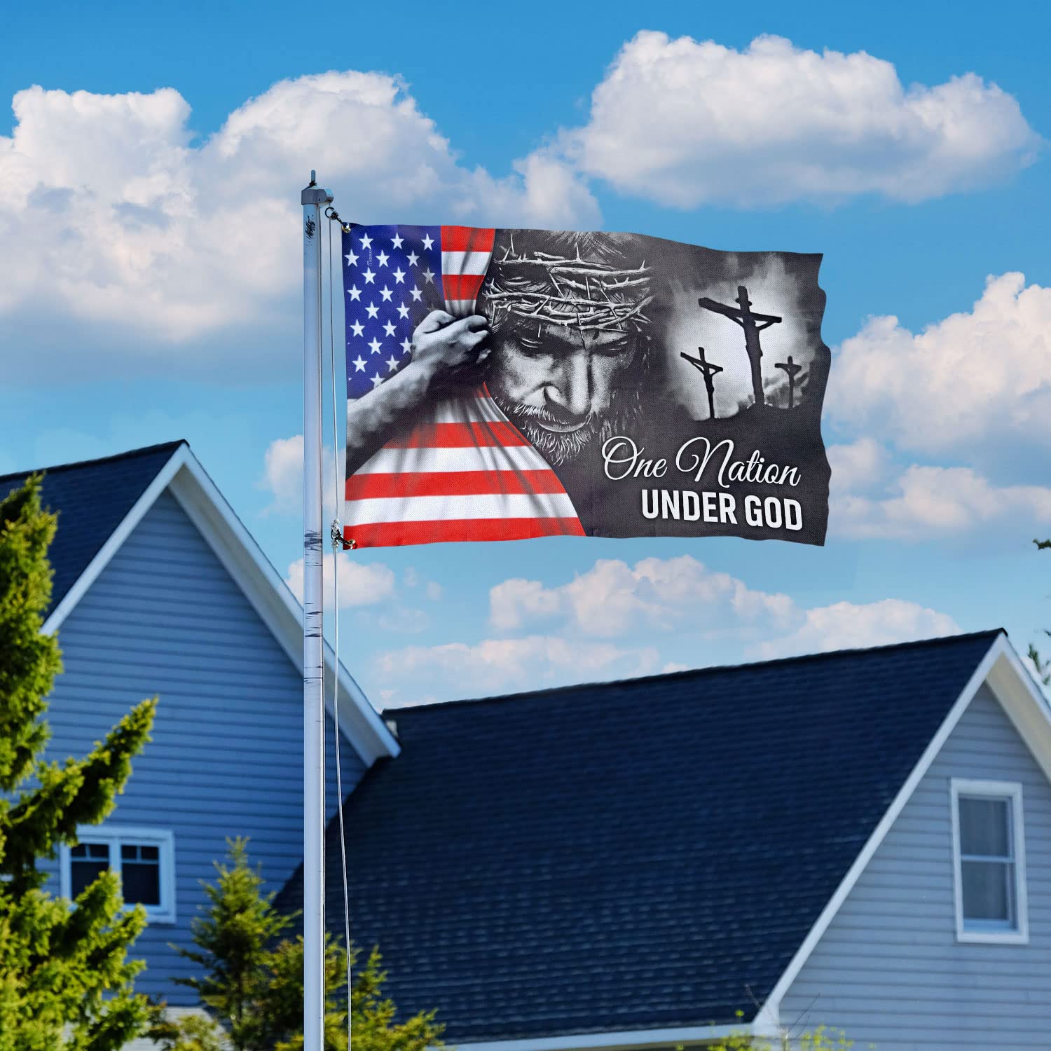 FLAGWIX Memorial Day flag 3x5 honors service members in any setting.