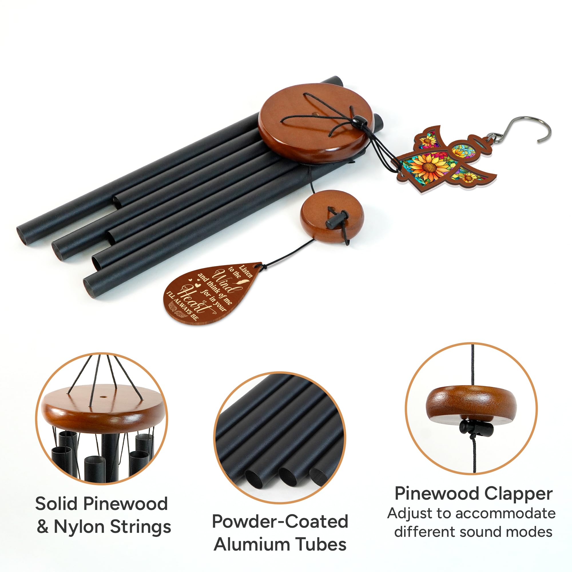 FLAGWIX pinewood top clapper emphasizes precise gentle tone