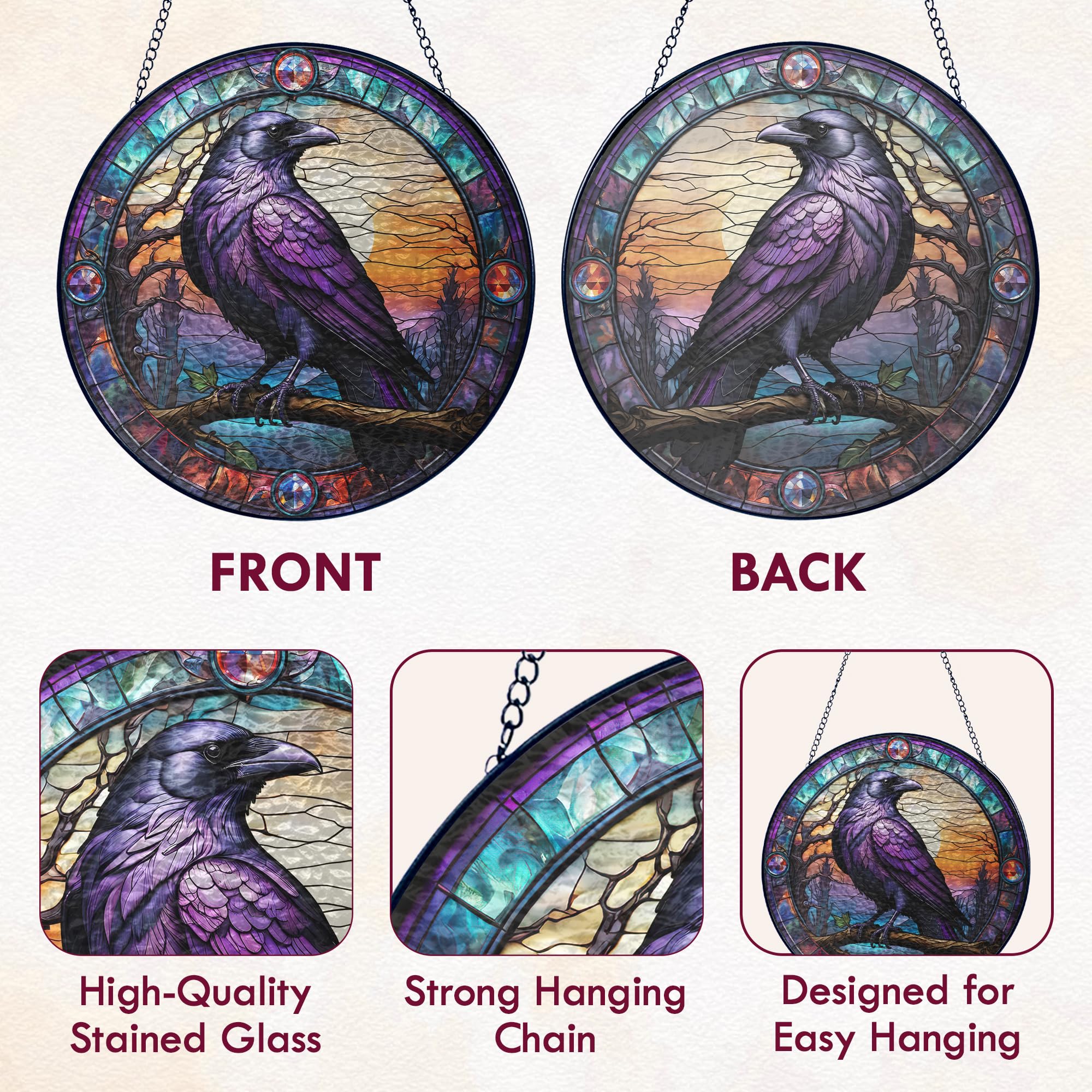 FLAGWIX Raven gothic decor wall art adds moody elegance to any space