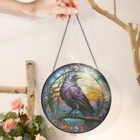FLAGWIX Raven outdoor garden display catches sun and adds festive charm