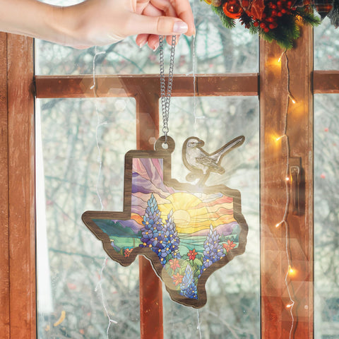 FLAGWIX Suncatcher with two layers reflects light for a lively ambiance