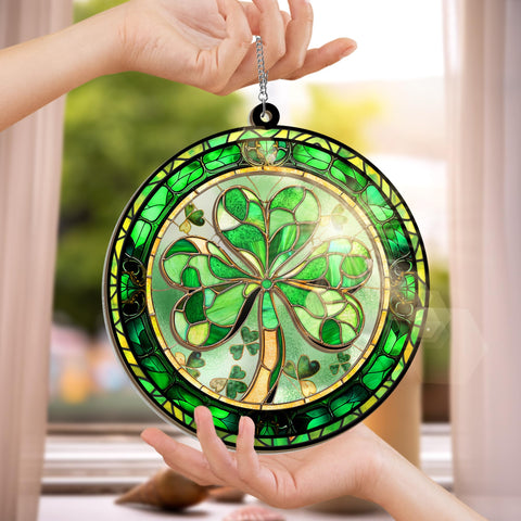 FLAGWIX Two-layer wood and acrylic suncatcher resists warping over time.