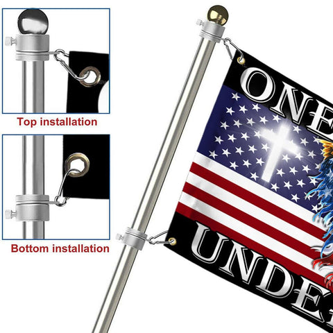 FLAGWIX two-sided flag design provides clear visuals from both sides.