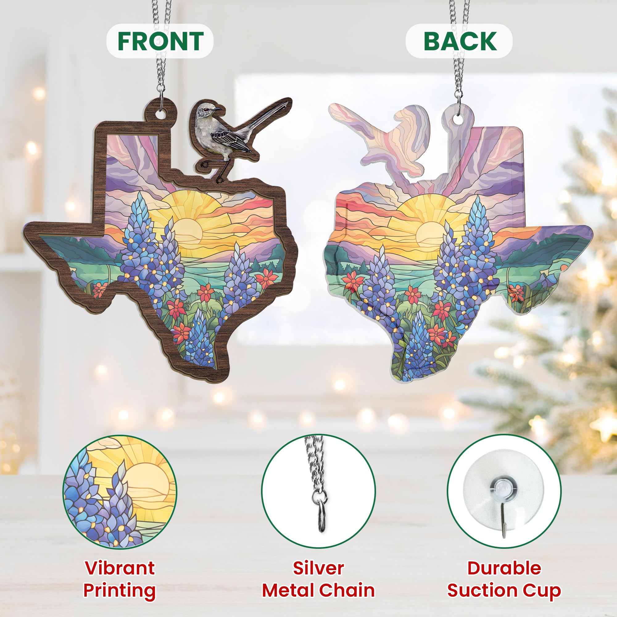 FLAGWIX Vibrant-hues suncatcher for indoor or outdoor spaces