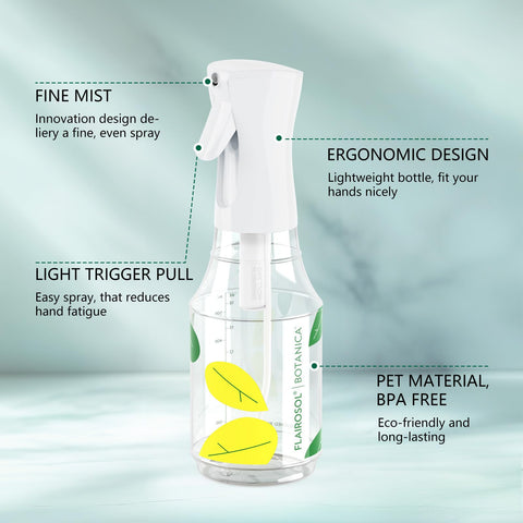 FLAIROSOL Botanica plant mister refillable design reduces plastic waste