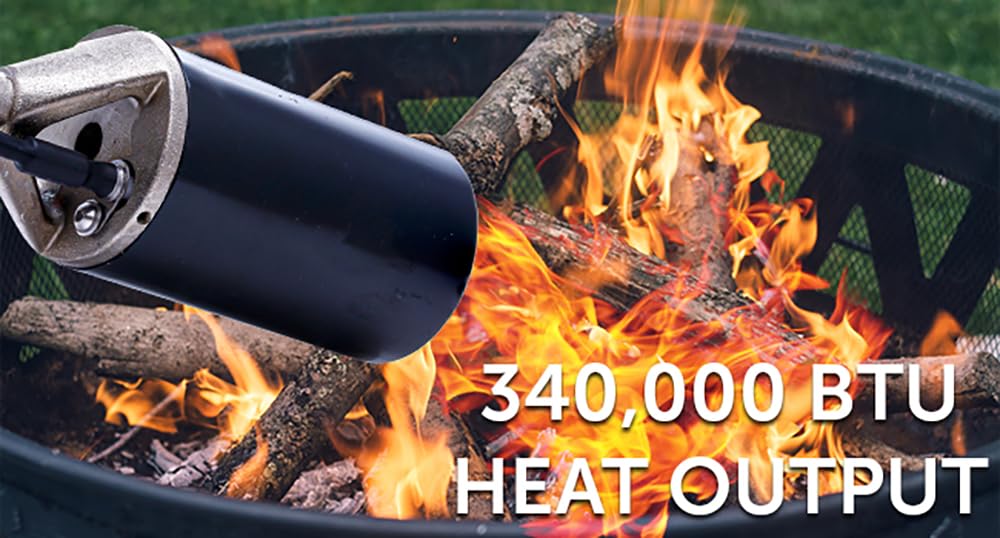 Flame King 10-foot hose enabling reach to tough-to-access areas.