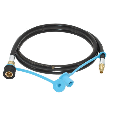 Flame King 72inch quick-connect hose for easy RV propane hookups.