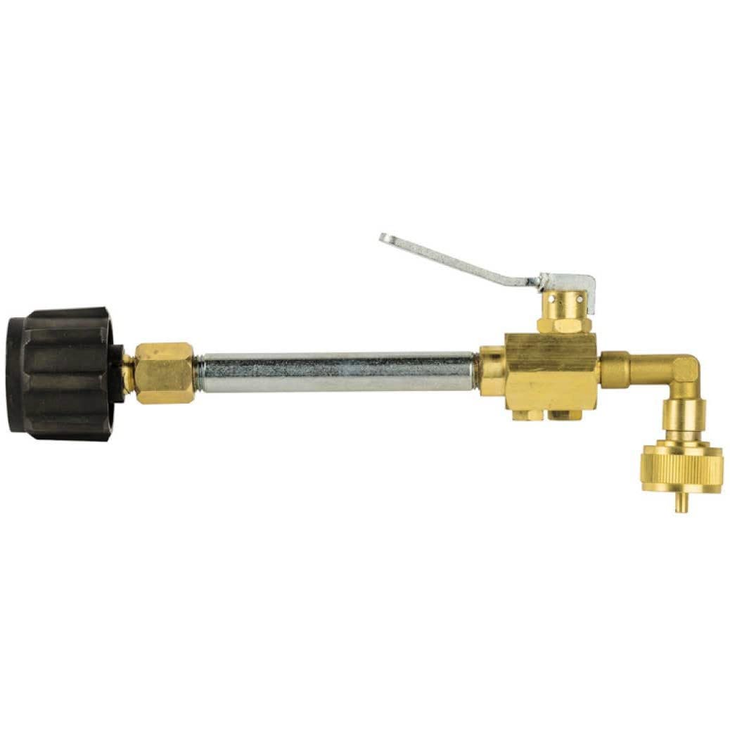 Flame King backyard refill setup ready for use