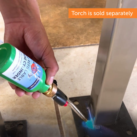 Flame King backyard refill setup supports convenient top-ups