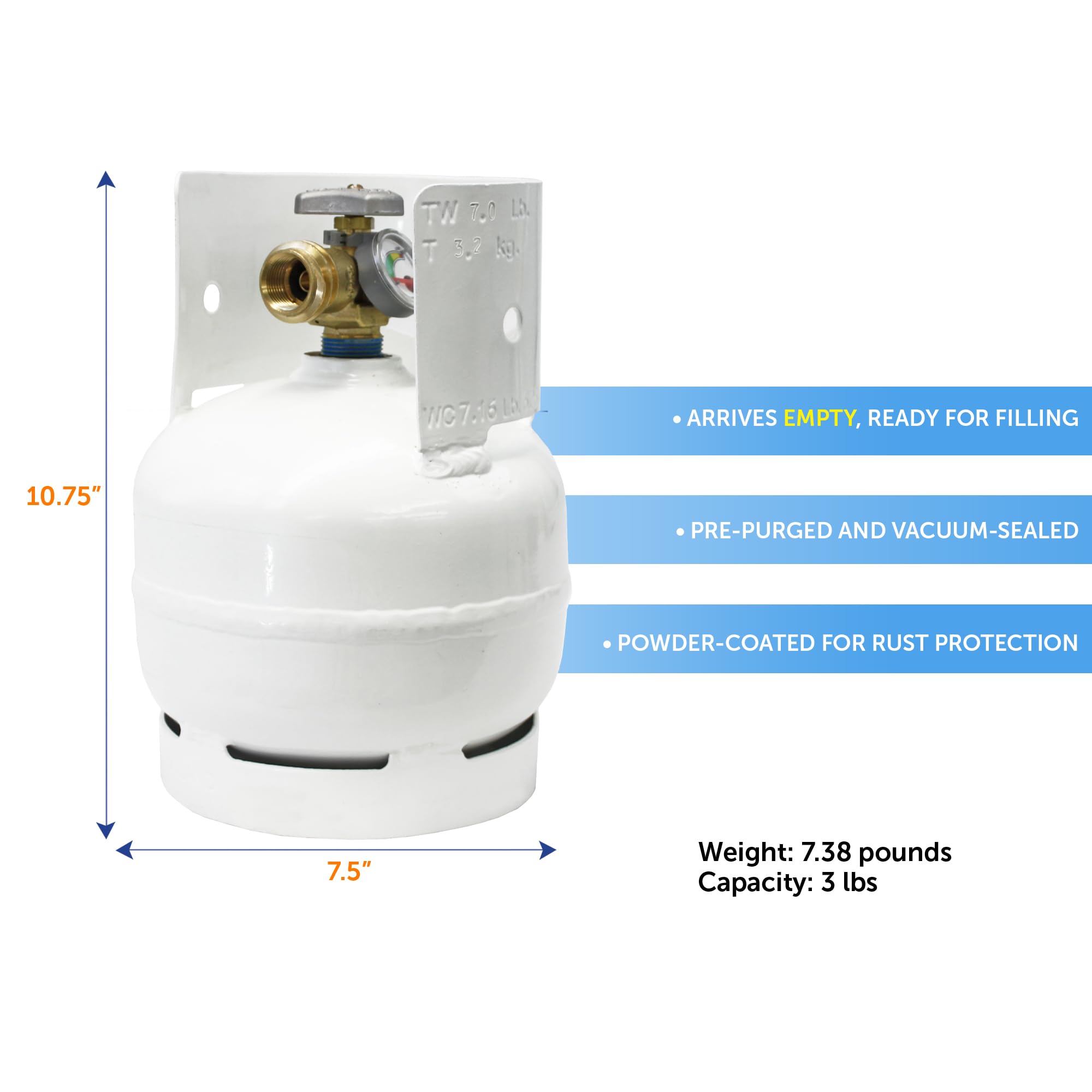 Flame King DOT TC certified tank supports safe transport.