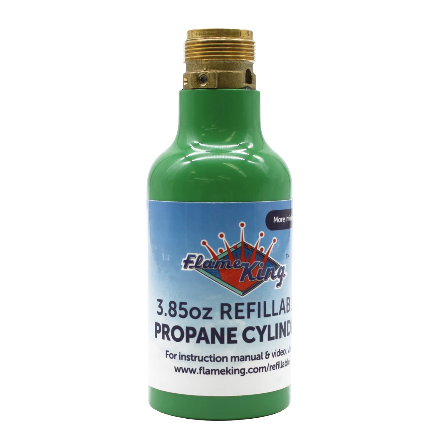 Flame King empty propane tank 1/4lb ready for refill