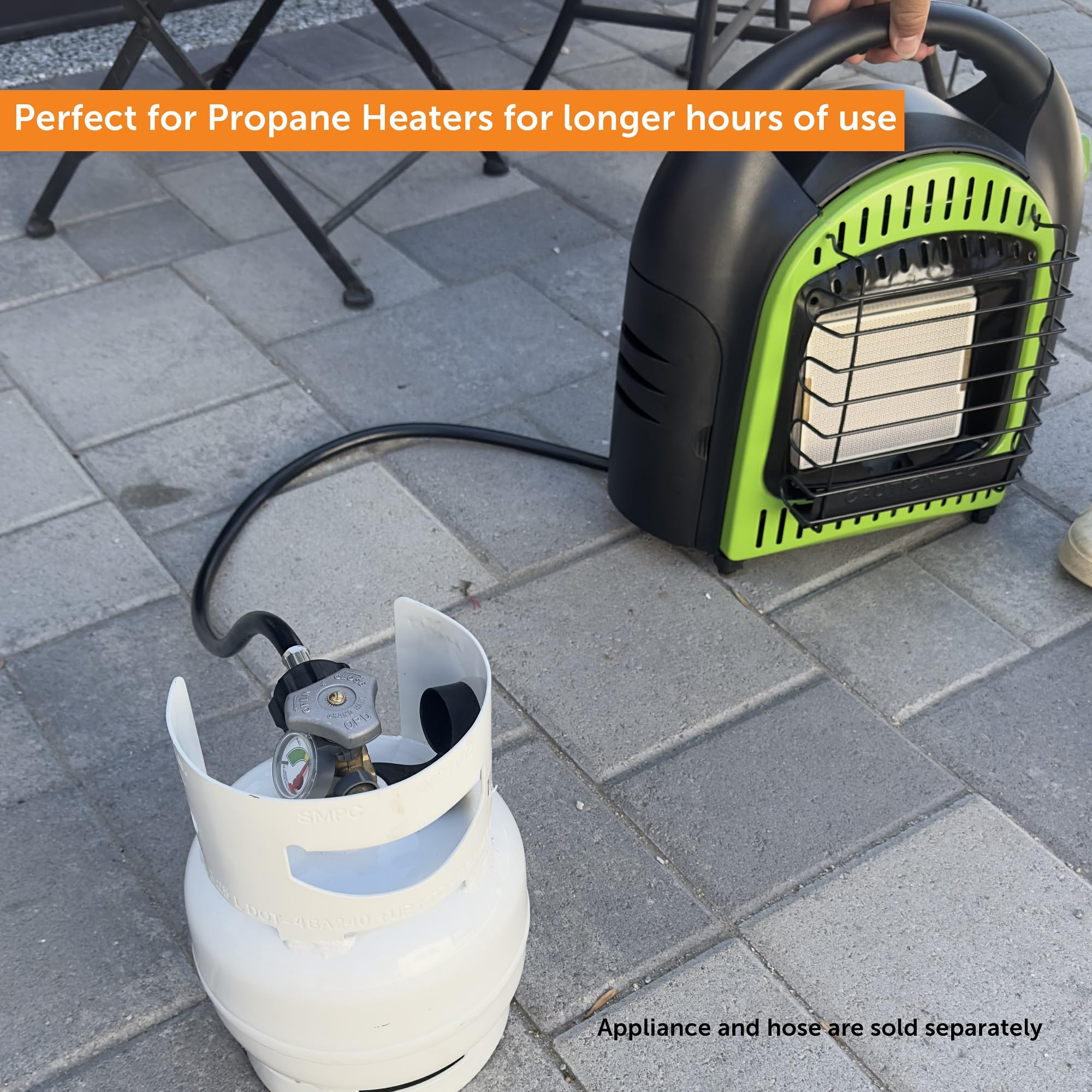 Flame King ideal for grills, fire pits, and heaters outdoors.