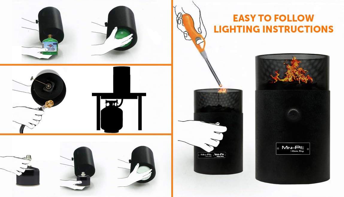 Flame King portable fire pit designed for easy transport