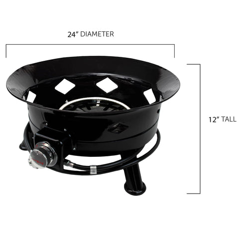 Flame King self-igniting piezo system enables instant flame without matches