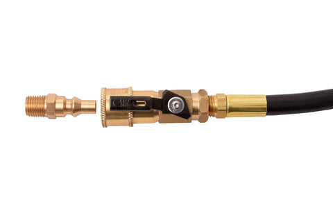 Flame King solid brass construction for durability.
