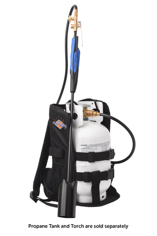 Flame King top tank clip keeps the propane top secured during movement.