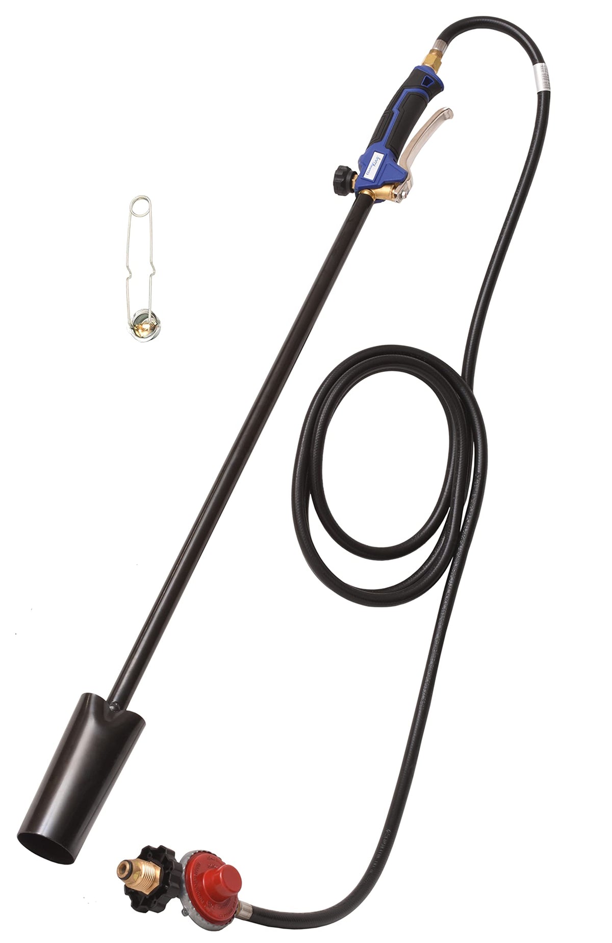 Flame King torch assembly shows a ready-to-use setup for outdoor tasks